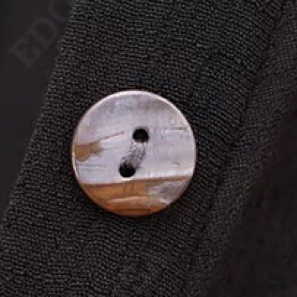 New Bohemian Long Black Gauze Button Front Flutter Maxi Summer Dress - Picture 11 of 11